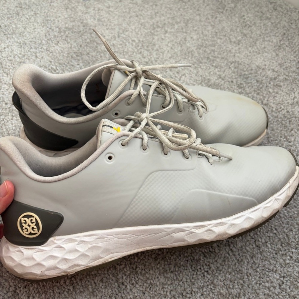 G/FORE MG4+ Golf Shoes Mens 12 White Spikeless Lace Up G4MF20EF26